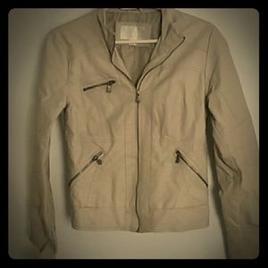 Faux leather jacket